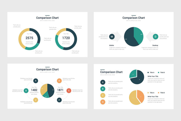 Comparison Charts-PowerPoint Template, Keynote Template, Google Slides Template PPT Infographics -Slidequest