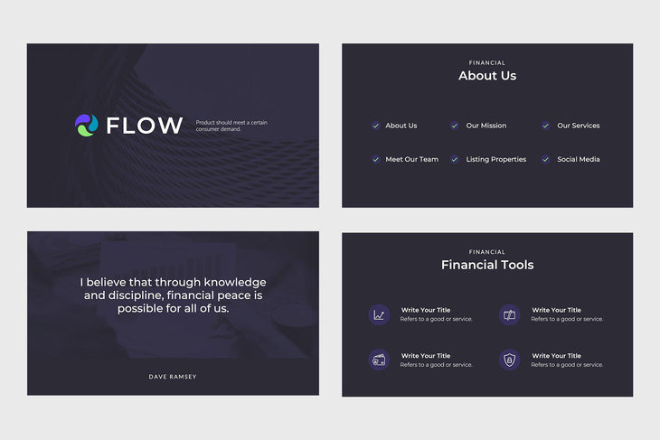 Flow Finance PowerPoint Template-PowerPoint Template, Keynote Template, Google Slides Template PPT Infographics -Slidequest