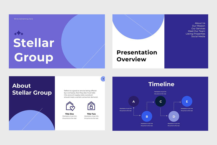 Stellar Group Real Estate PowerPoint Template-PowerPoint Template, Keynote Template, Google Slides Template PPT Infographics -Slidequest