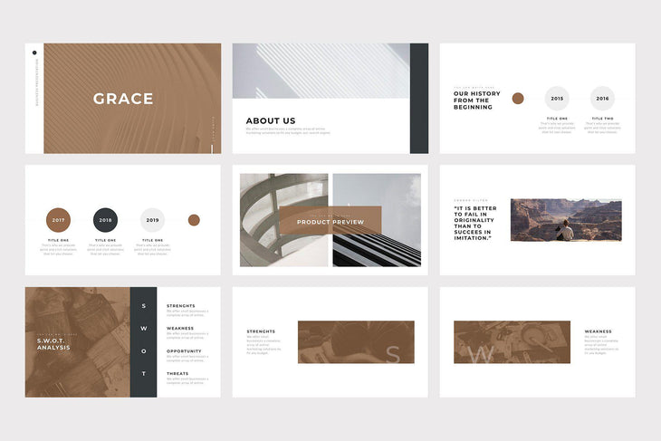 Grace Minimal PowerPoint Template - TheSlideQuest