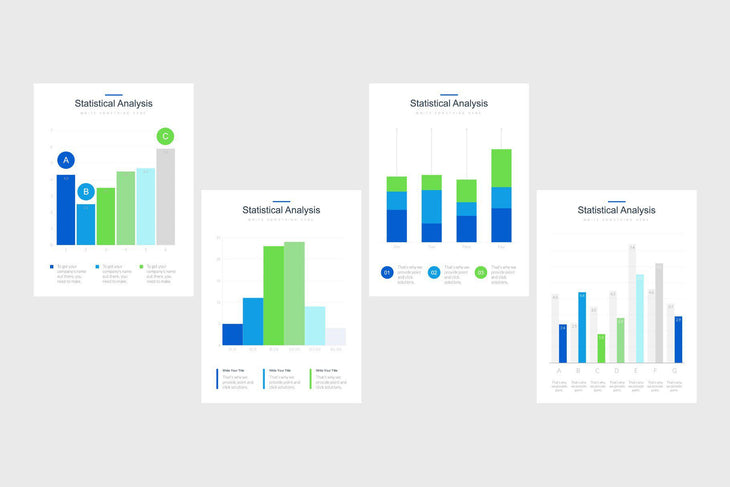 Portrait Bar Charts-PowerPoint Template, Keynote Template, Google Slides Template PPT Infographics -Slidequest