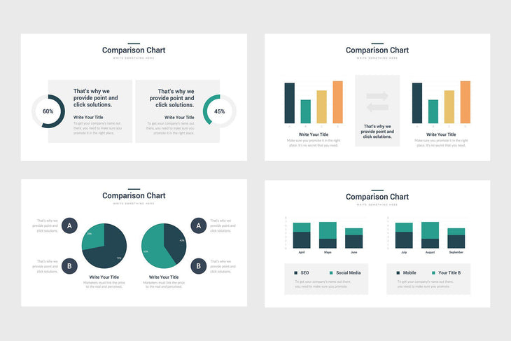 Comparison Charts-PowerPoint Template, Keynote Template, Google Slides Template PPT Infographics -Slidequest