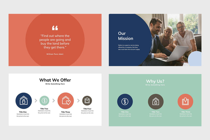 Five Stars Real Estate PowerPoint Template-PowerPoint Template, Keynote Template, Google Slides Template PPT Infographics -Slidequest