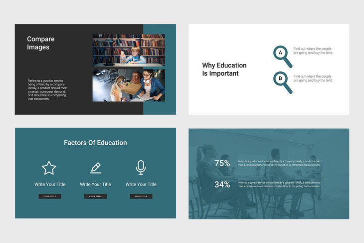 Think Education Keynote Template-PowerPoint Template, Keynote Template, Google Slides Template PPT Infographics -Slidequest