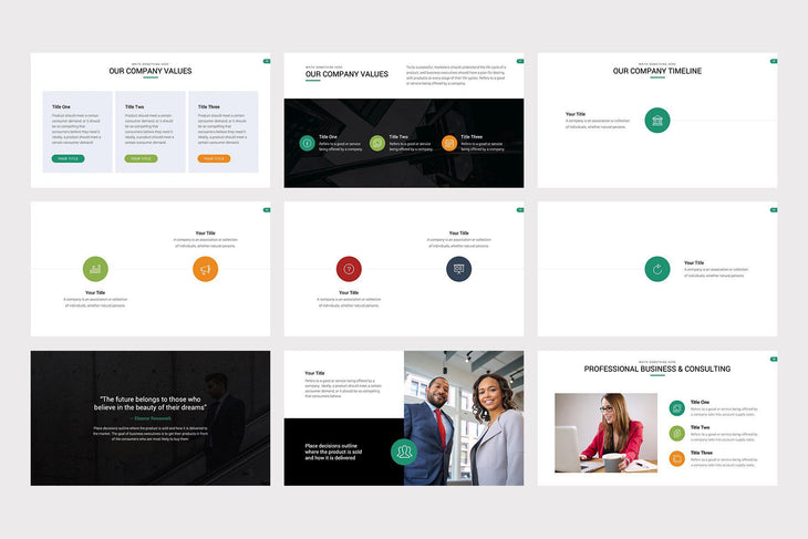 Highland Marketing Pitch Deck PowerPoint Template - TheSlideQuest