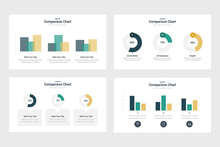 Comparison Charts-PowerPoint Template, Keynote Template, Google Slides Template PPT Infographics -Slidequest