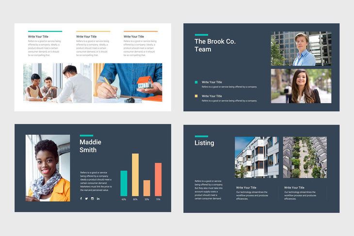 River Nest Real Estate PowerPoint Template-PowerPoint Template, Keynote Template, Google Slides Template PPT Infographics -Slidequest
