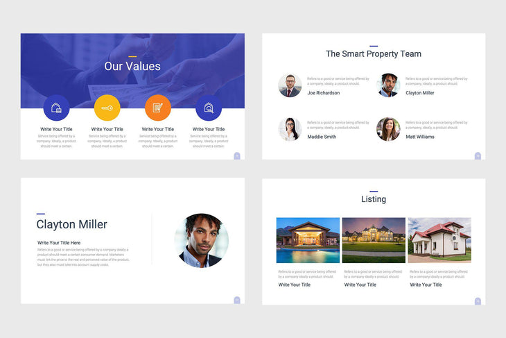 Smart Property Real Estate PowerPoint Template-PowerPoint Template, Keynote Template, Google Slides Template PPT Infographics -Slidequest