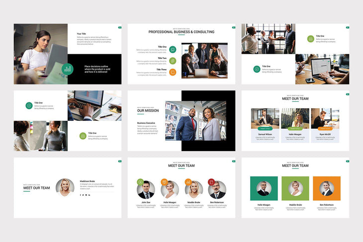Highland Marketing Pitch Deck PowerPoint Template - TheSlideQuest