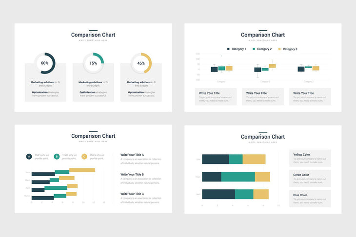 Comparison Charts-PowerPoint Template, Keynote Template, Google Slides Template PPT Infographics -Slidequest