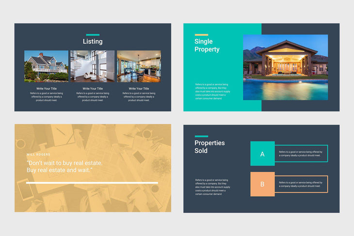 River Nest Real Estate PowerPoint Template-PowerPoint Template, Keynote Template, Google Slides Template PPT Infographics -Slidequest