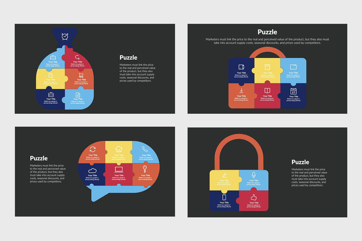 Puzzle Infographics-PowerPoint Template, Keynote Template, Google Slides Template PPT Infographics -Slidequest