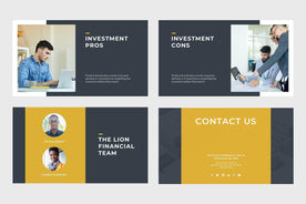 Lion Finance Keynote Template-PowerPoint Template, Keynote Template, Google Slides Template PPT Infographics -Slidequest
