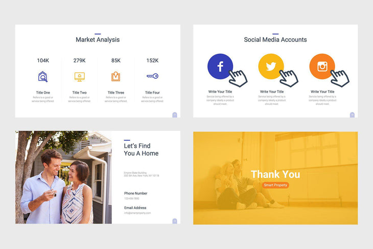 Smart Property Real Estate Keynote Template-PowerPoint Template, Keynote Template, Google Slides Template PPT Infographics -Slidequest