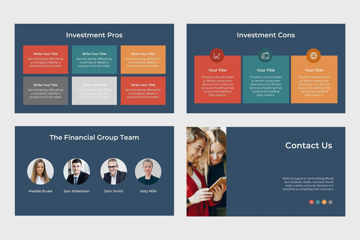 Financial Corp Finance PowerPoint Template-PowerPoint Template, Keynote Template, Google Slides Template PPT Infographics -Slidequest