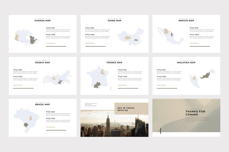 Brown Minimal PowerPoint Template - TheSlideQuest