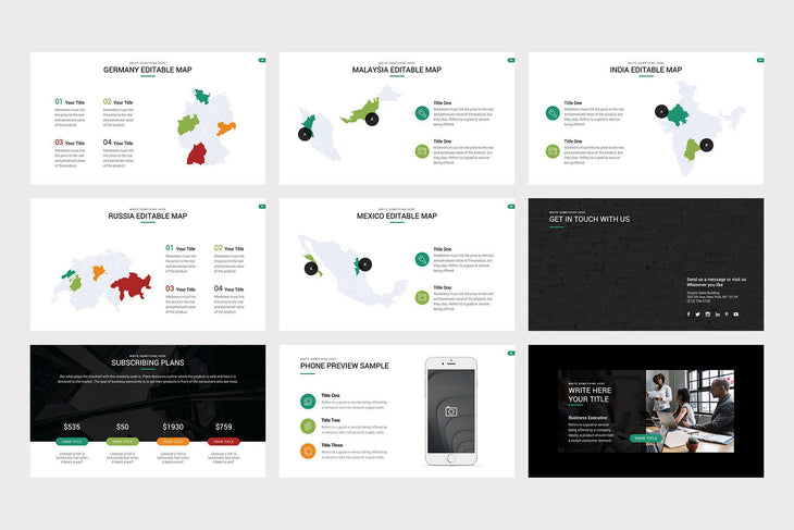 Highland Marketing Pitch Deck PowerPoint Template - TheSlideQuest