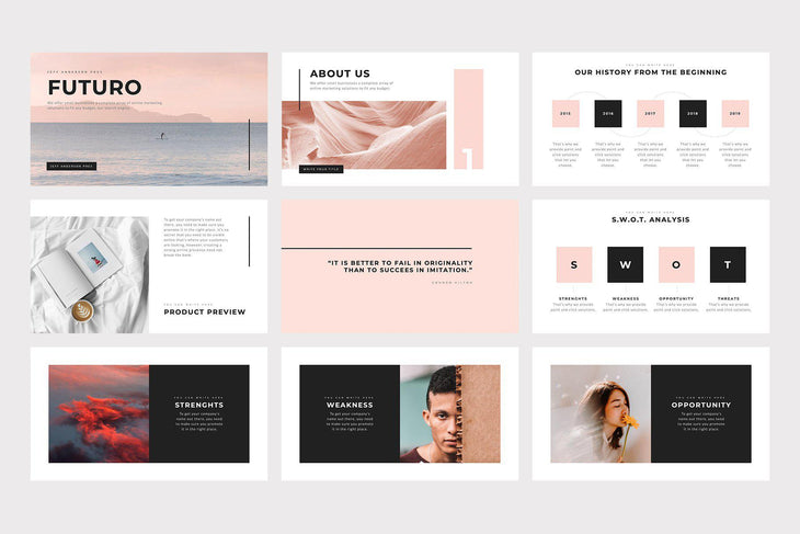 Futuro Minimal PowerPoint Template - TheSlideQuest