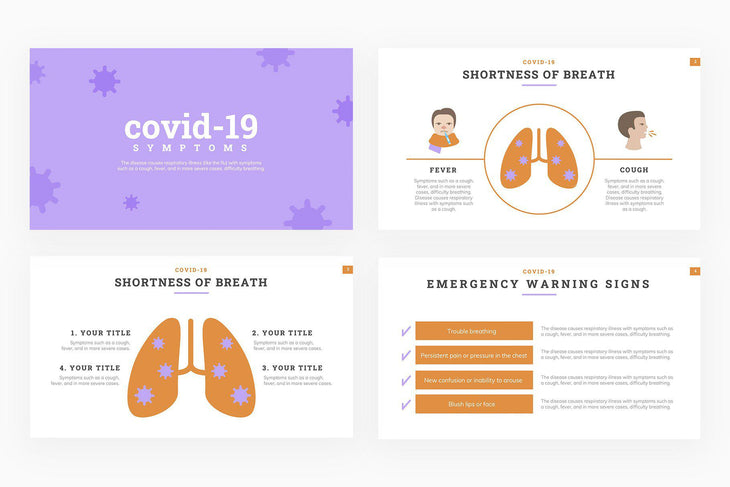COVID 19 Symptoms Presentation Template-PowerPoint Template, Keynote Template, Google Slides Template PPT Infographics -Slidequest