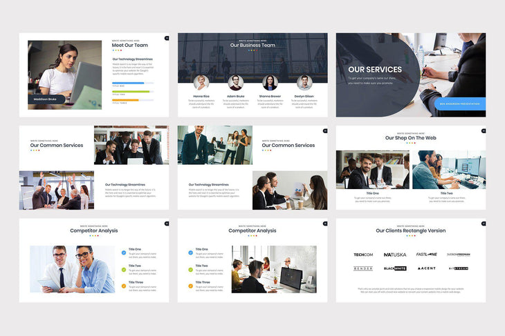 Squada PowerPoint Template - TheSlideQuest