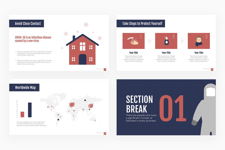 United States Coronavirus Presentation Template-PowerPoint Template, Keynote Template, Google Slides Template PPT Infographics -Slidequest