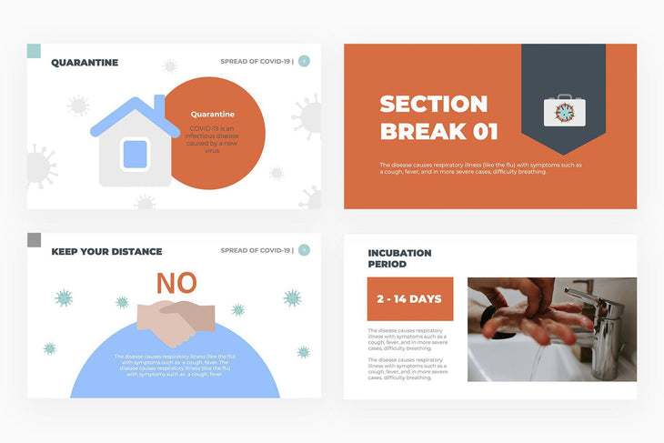 Spread of COVID-19 Presentation Template-PowerPoint Template, Keynote Template, Google Slides Template PPT Infographics -Slidequest