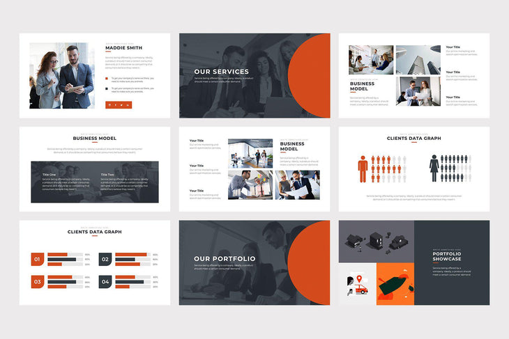 Corporate Pitch Deck PowerPoint Template - TheSlideQuest