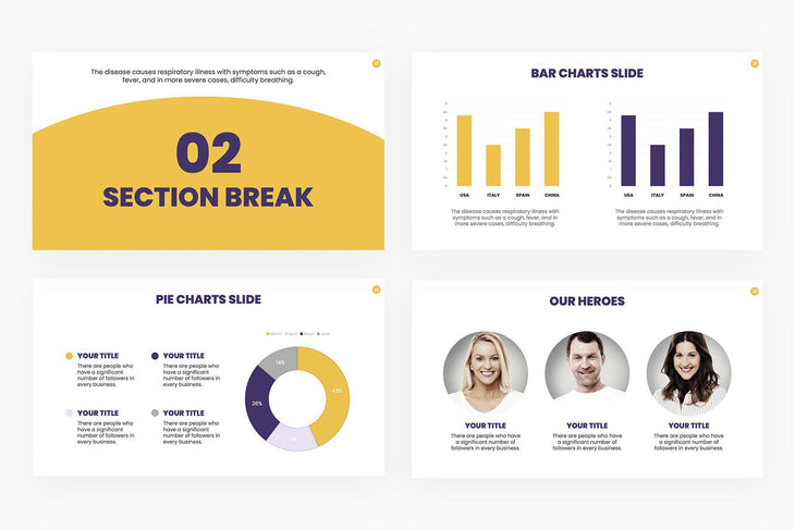 Symptoms of Coronavirus Presentation Template-PowerPoint Template, Keynote Template, Google Slides Template PPT Infographics -Slidequest