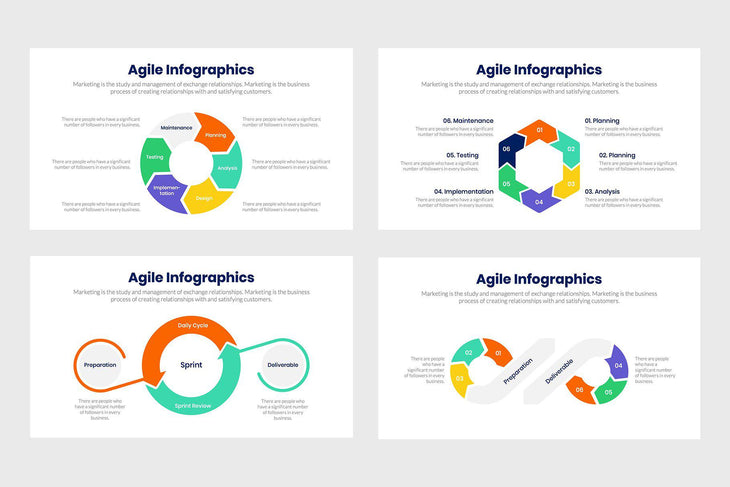 Agile Infographics Template PowerPoint Keynote Google Slides PPT KEY GS