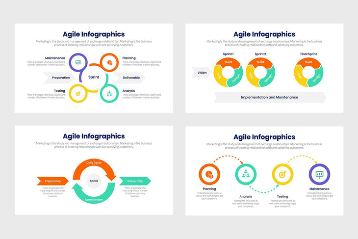 Agile Infographics Template PowerPoint Keynote Google Slides PPT KEY GS