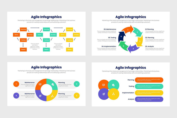 Agile Infographics Template PowerPoint Keynote Google Slides PPT KEY GS