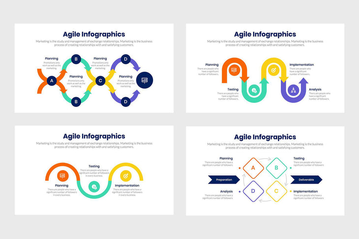 Agile Infographics Template PowerPoint Keynote Google Slides PPT KEY GS