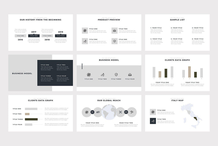 Monsieur PowerPoint Template - TheSlideQuest