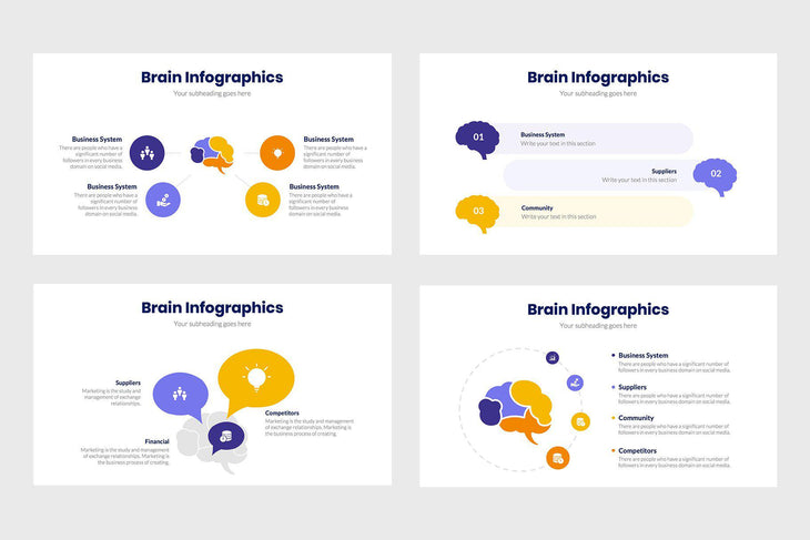 Brain Infographics Template PowerPoint Keynote Google Slides PPT KEY GS