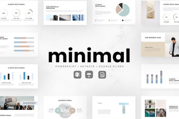 MINIMAL PowerPoint + Keynote + Google Slides Bundle - TheSlideQuest