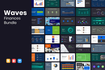 WAVES Finance Presentation Templates Bundle-PowerPoint Template, Keynote Template, Google Slides Template PPT Infographics -Slidequest