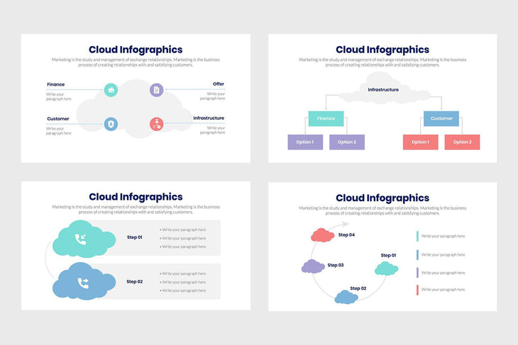 Cloud Infographics-PowerPoint Template, Keynote Template, Google Slides Template PPT Infographics -Slidequest