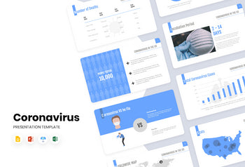 Coronavirus in the US Presentation Template-PowerPoint Template, Keynote Template, Google Slides Template PPT Infographics -Slidequest