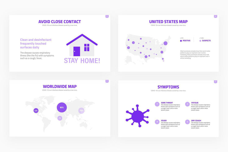 COVID 19 Prevention Presentation Template-PowerPoint Template, Keynote Template, Google Slides Template PPT Infographics -Slidequest