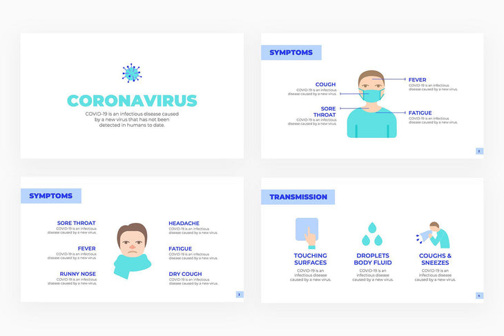 Coronavirus Presentation Template-PowerPoint Template, Keynote Template, Google Slides Template PPT Infographics -Slidequest