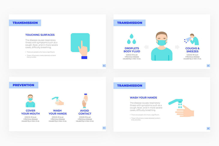 Coronavirus Presentation Template-PowerPoint Template, Keynote Template, Google Slides Template PPT Infographics -Slidequest