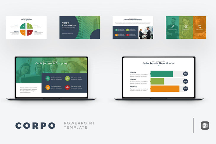 Corpo PowerPoint Template - TheSlideQuest