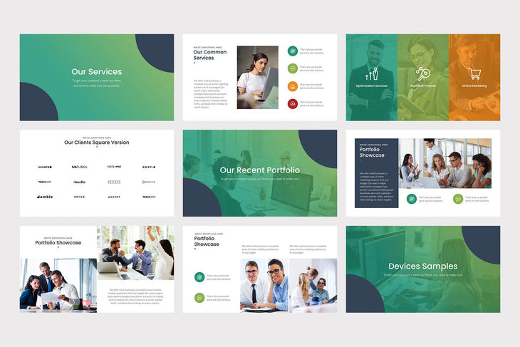 Corpo PowerPoint Template - TheSlideQuest