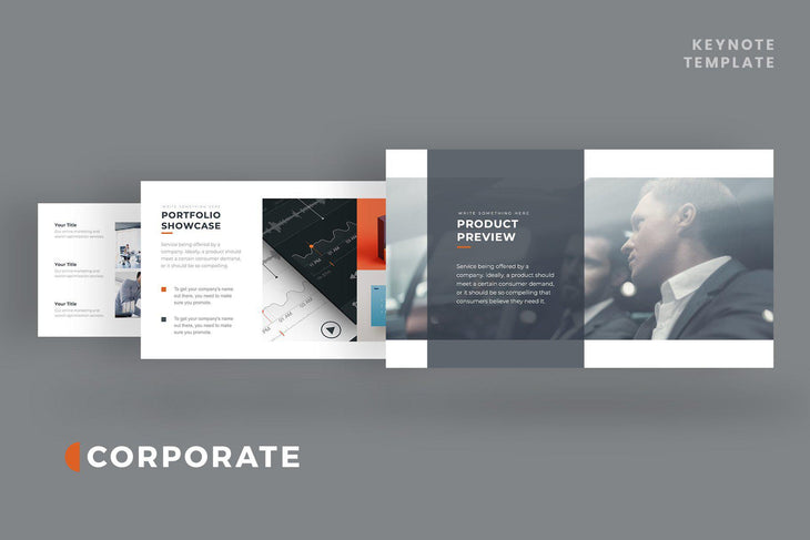 Corporate Pitch Deck Keynote Template - TheSlideQuest