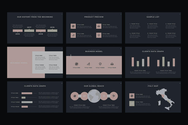 Monsieur PowerPoint Template - TheSlideQuest