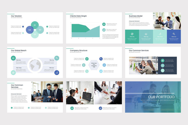 Della Business PowerPoint Template - TheSlideQuest