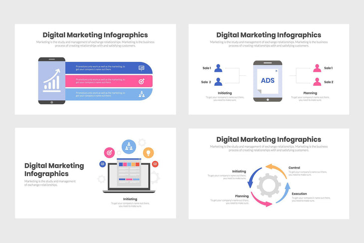 Digital Marketing Infographics-PowerPoint Template, Keynote Template, Google Slides Template PPT Infographics -Slidequest