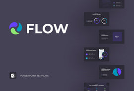 Flow Finance PowerPoint Template-PowerPoint Template, Keynote Template, Google Slides Template PPT Infographics -Slidequest