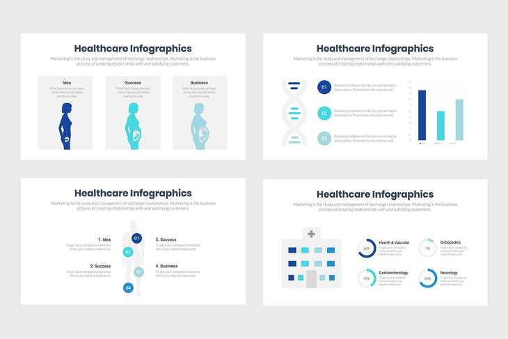 Healthcare Infographics-PowerPoint Template, Keynote Template, Google Slides Template PPT Infographics -Slidequest