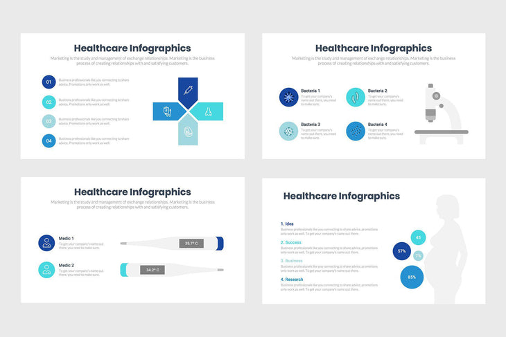 Healthcare Infographics-PowerPoint Template, Keynote Template, Google Slides Template PPT Infographics -Slidequest